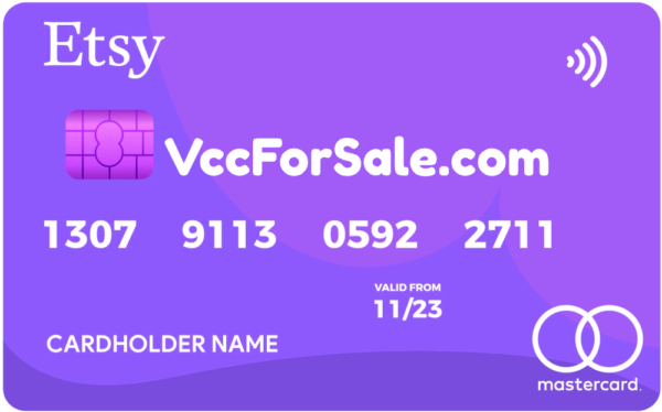 ETSY VCC Virtual Credit Card For Etsy Verification